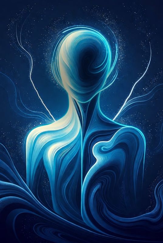 Brain waves abstract